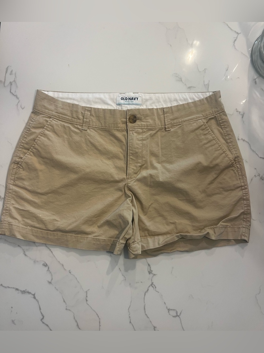 Old Navy Size 8 Women's Tan Chino Bermuda Shorts